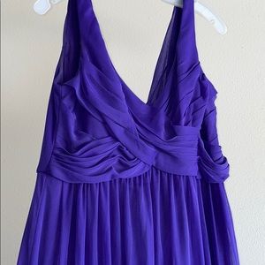 David’s bridal purple bridesmaids dress.